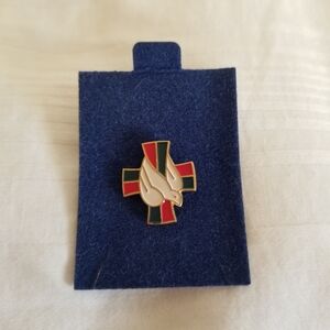 Cross Dove Holy Spirit Lapel Pin